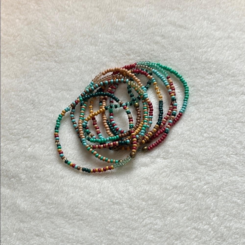 Noonday Multicolor Beaded Bracelet Set